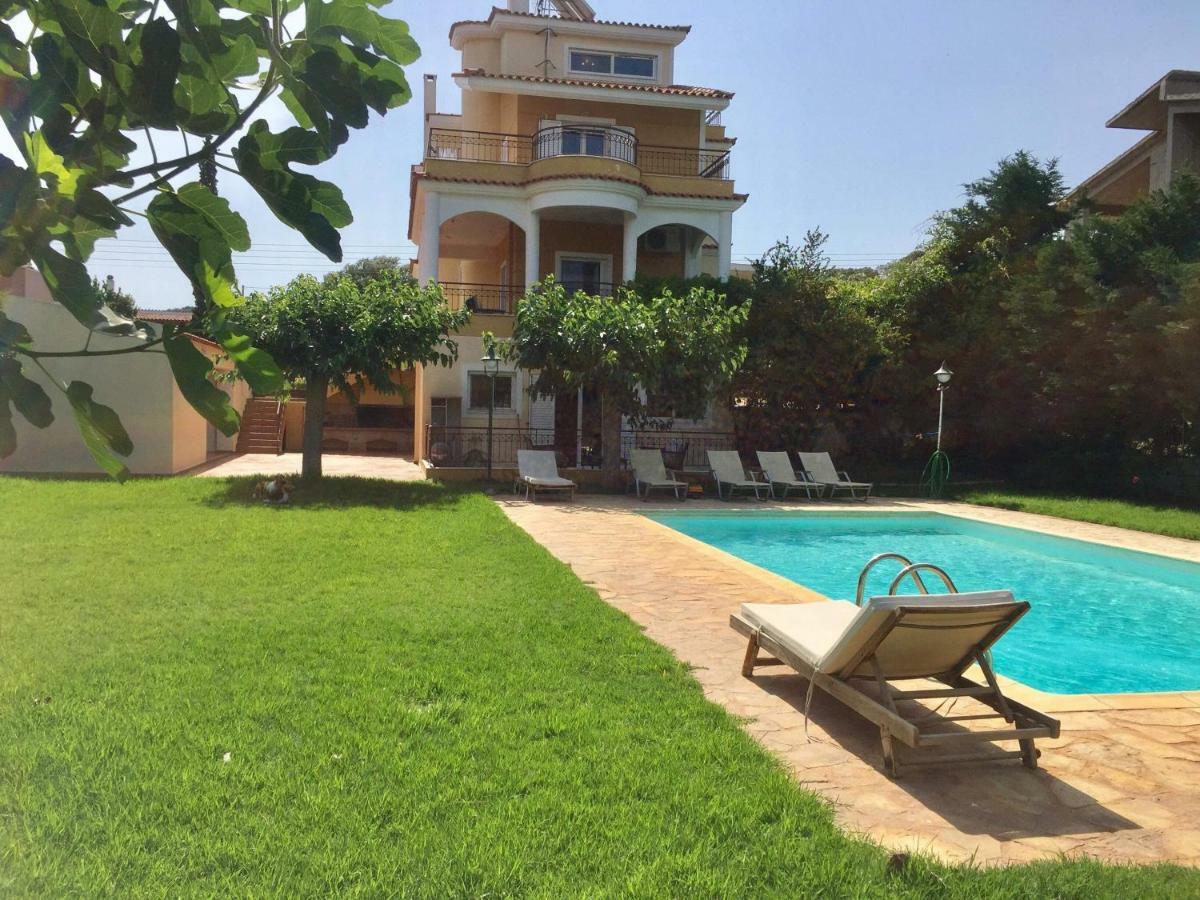 Relaxing Villa With Swimming Pool And Garden Ájosz Jeórjiosz Kültér fotó
